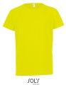 Kinder Sportshirt Raglan Sols 01166 Neon Geel